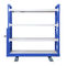 Προσαρμοσμένος μπλε χάλυβας που τοποθετεί σε ράφι τα ράφια Shelfing με το σταύλο χρήσης αποθηκών εμπορευμάτων ροδών