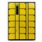 Μόνο κωδικοποιημένο ηλεκτρονικό ασφαλές ντουλάπι 18 κίτρινο μαύρο ανθεκτικό γραφείο αποθήκευσης