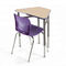 Σχολικά έπιπλα χάλυβα γραφείων H750mm ενιαίων καθισμάτων τάξεων υψηλά - έπιπλα ποιοτικών σχολείων