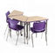 Σχολικά έπιπλα χάλυβα γραφείων H750mm ενιαίων καθισμάτων τάξεων υψηλά - έπιπλα ποιοτικών σχολείων